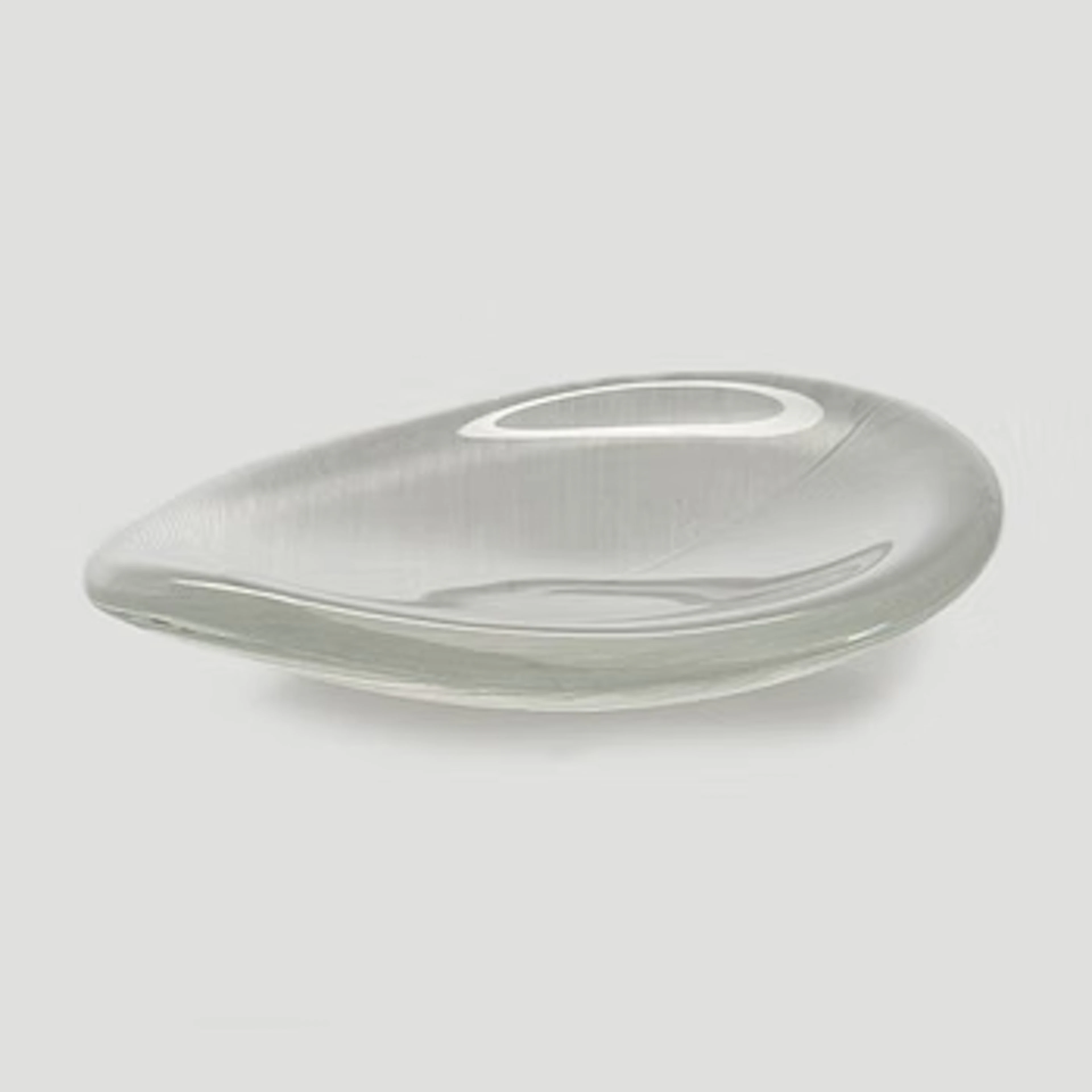 Tapio Wirkkala, Art glass 'Lehti' (Leaf) bowl, signed Tapio Wirkkala Iittala.