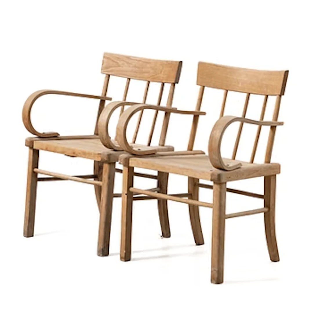 Armchairs, a pair, 20th century.