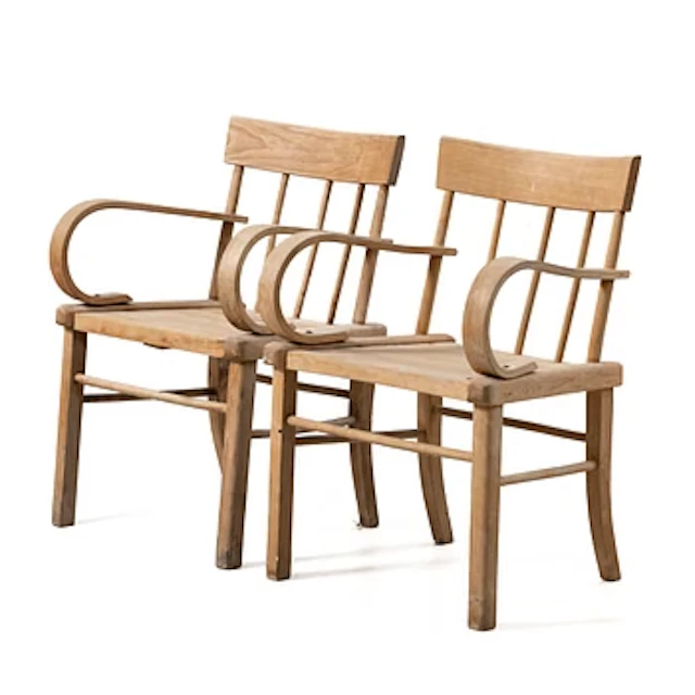 Armchairs, a pair, 20th century.