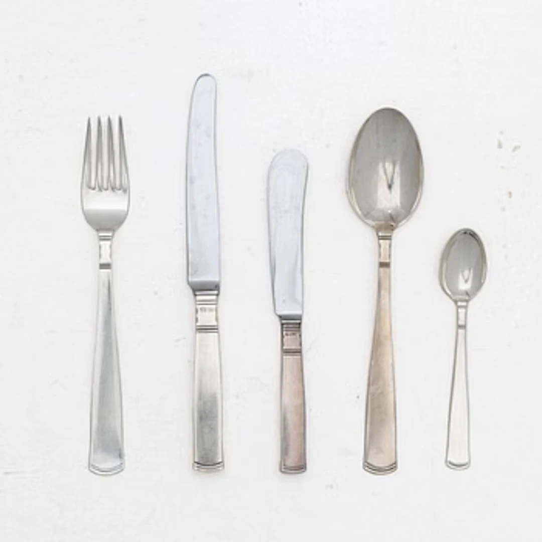 Jacob Ängman, Cutlery set, 55 pieces, silver, "Rosenholm", GAB.