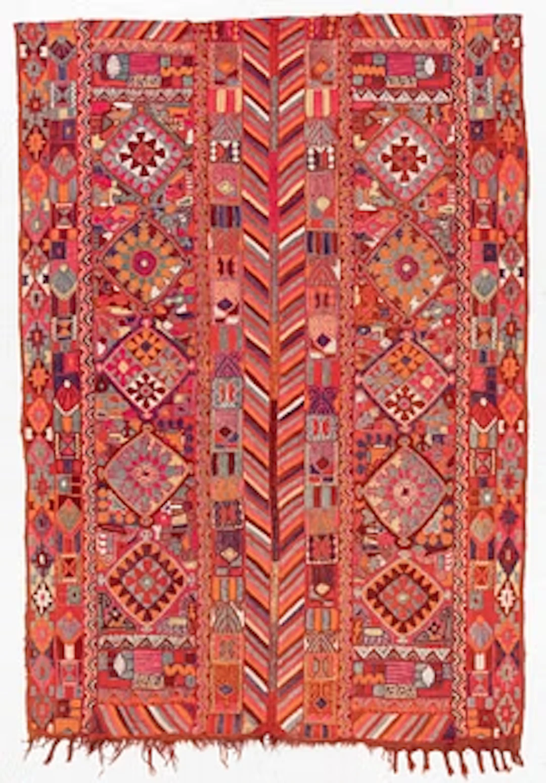 Embroidered textile, old, Marsh nomads, Iraq, approx. 260 x 180 cm.
