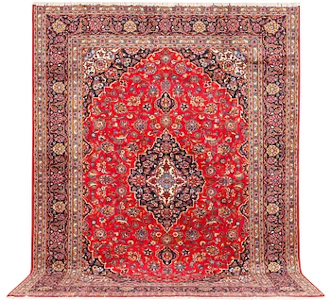A Keshan carpet, c. 405 x 300 cm.