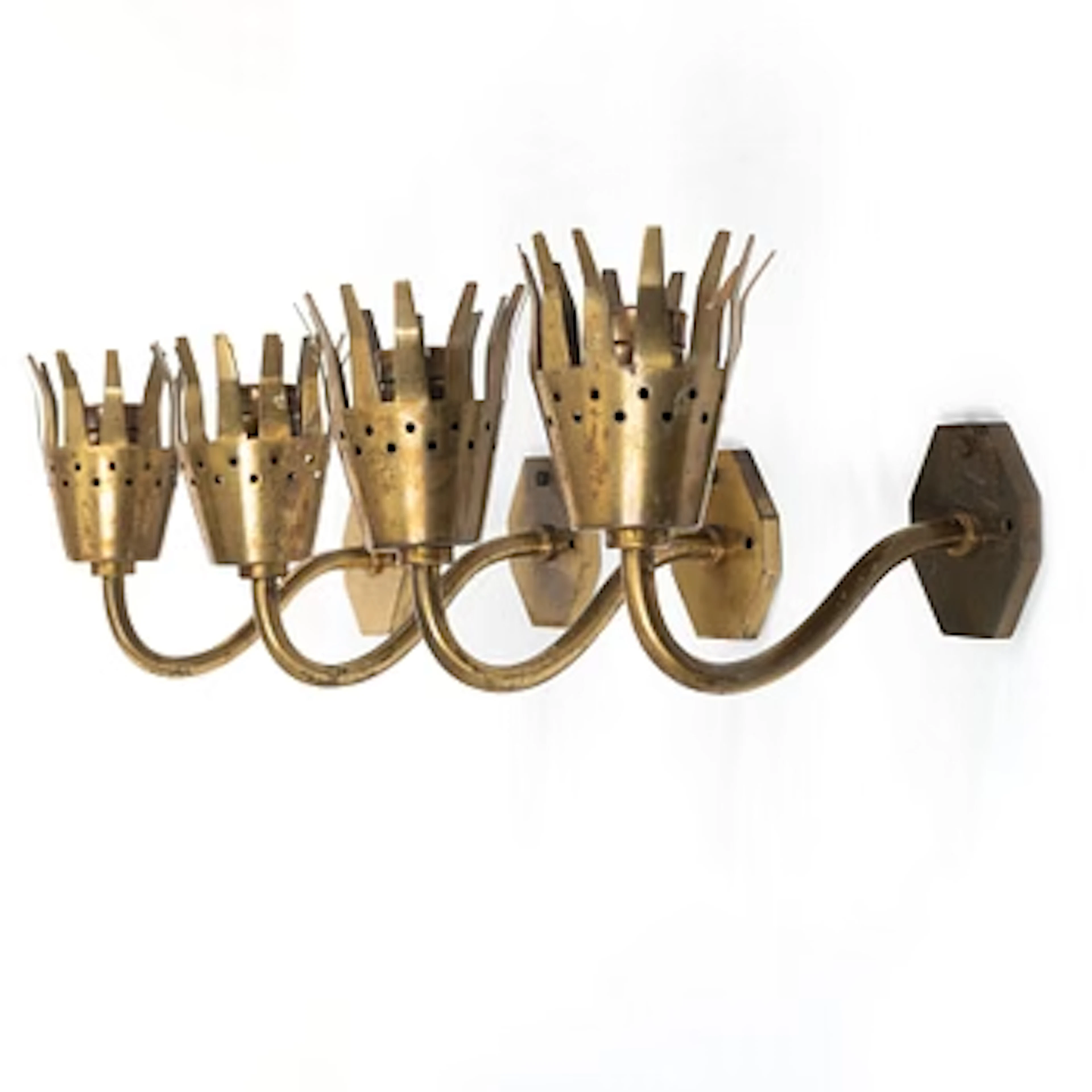 Wall lamps, 4, first half of the 20th century.