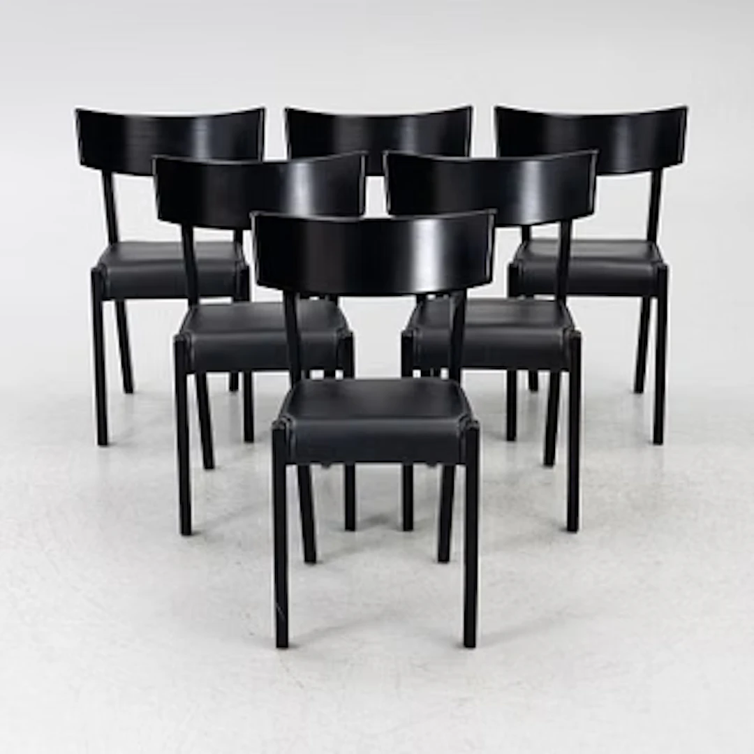 Ralf Lindberg, chairs, 6 pcs, “Tati”, Gärsnäs, designed in 1989.