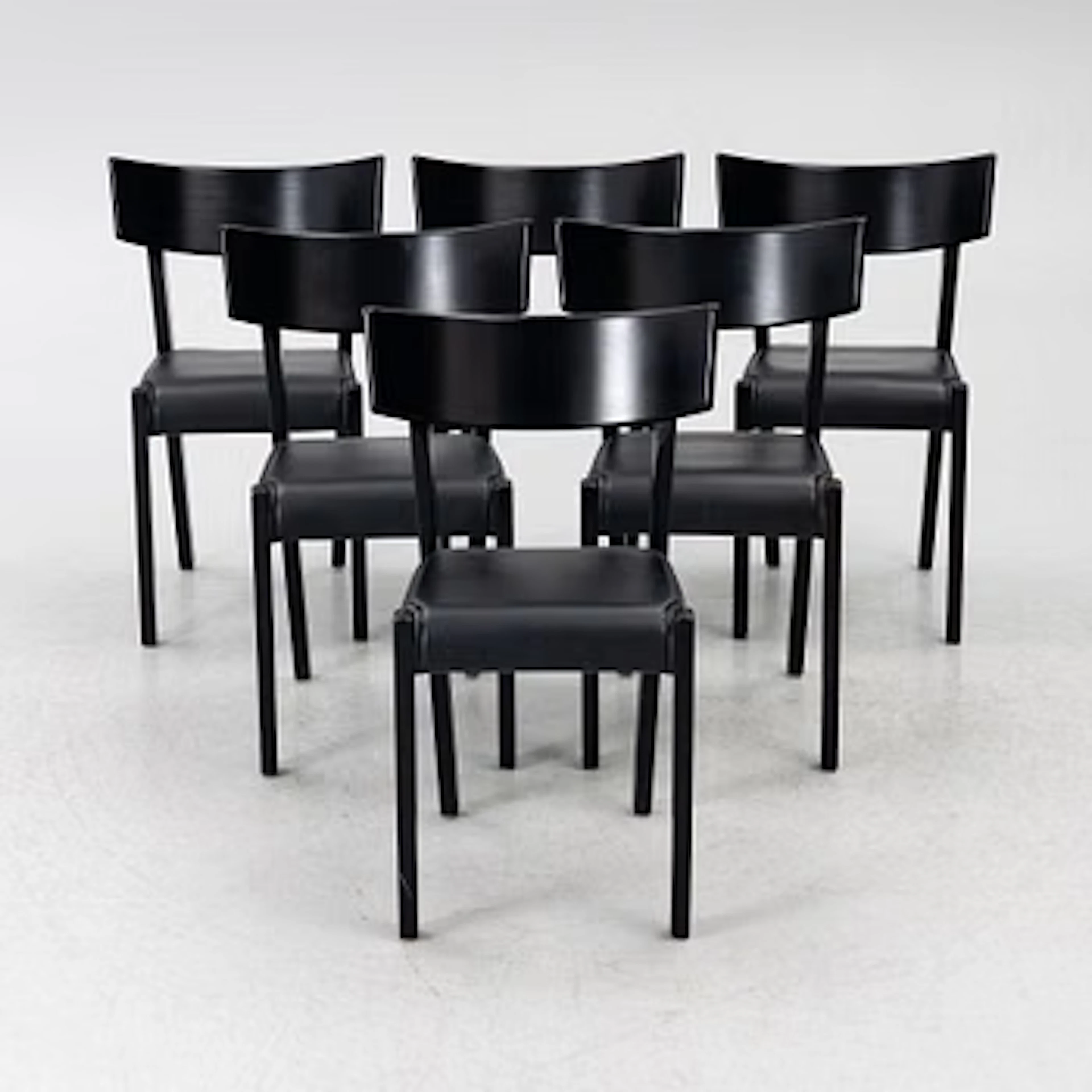 Ralf Lindberg, chairs, 6 pcs, “Tati”, Gärsnäs, designed in 1989.