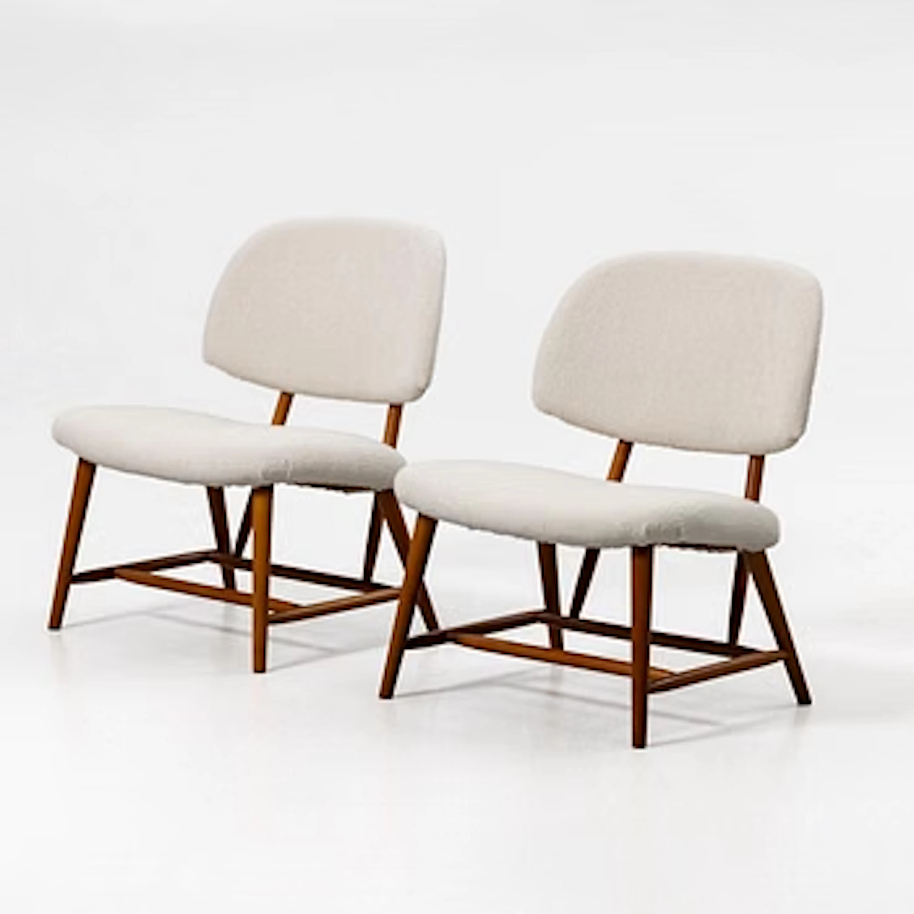 Alf Svensson, Armchairs, a pair, TeVe, Bra bohag. Studio Ljumgs industrier