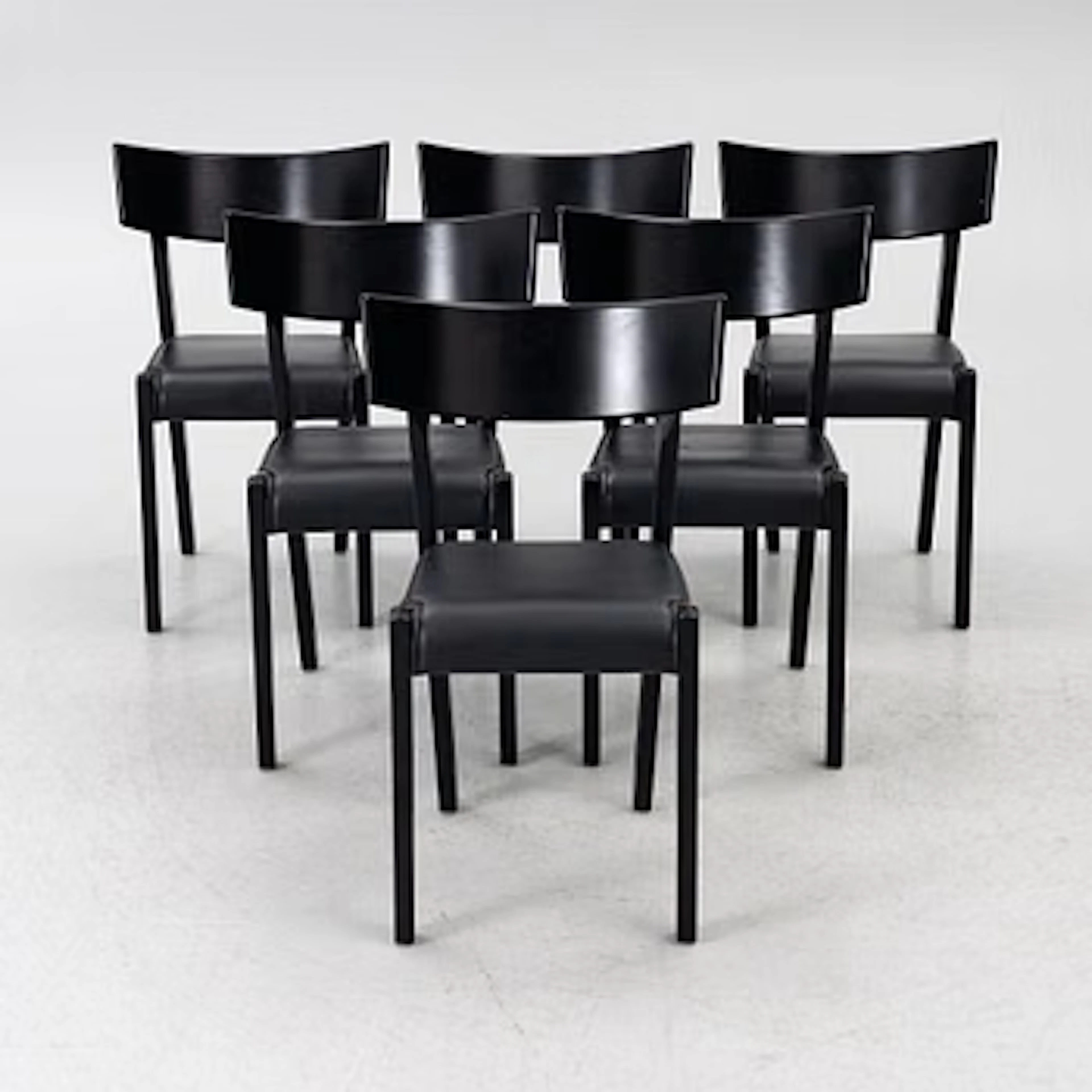Ralf Lindberg, chairs, 6 pcs, “Tati”, Gärsnäs, designed in 1989.