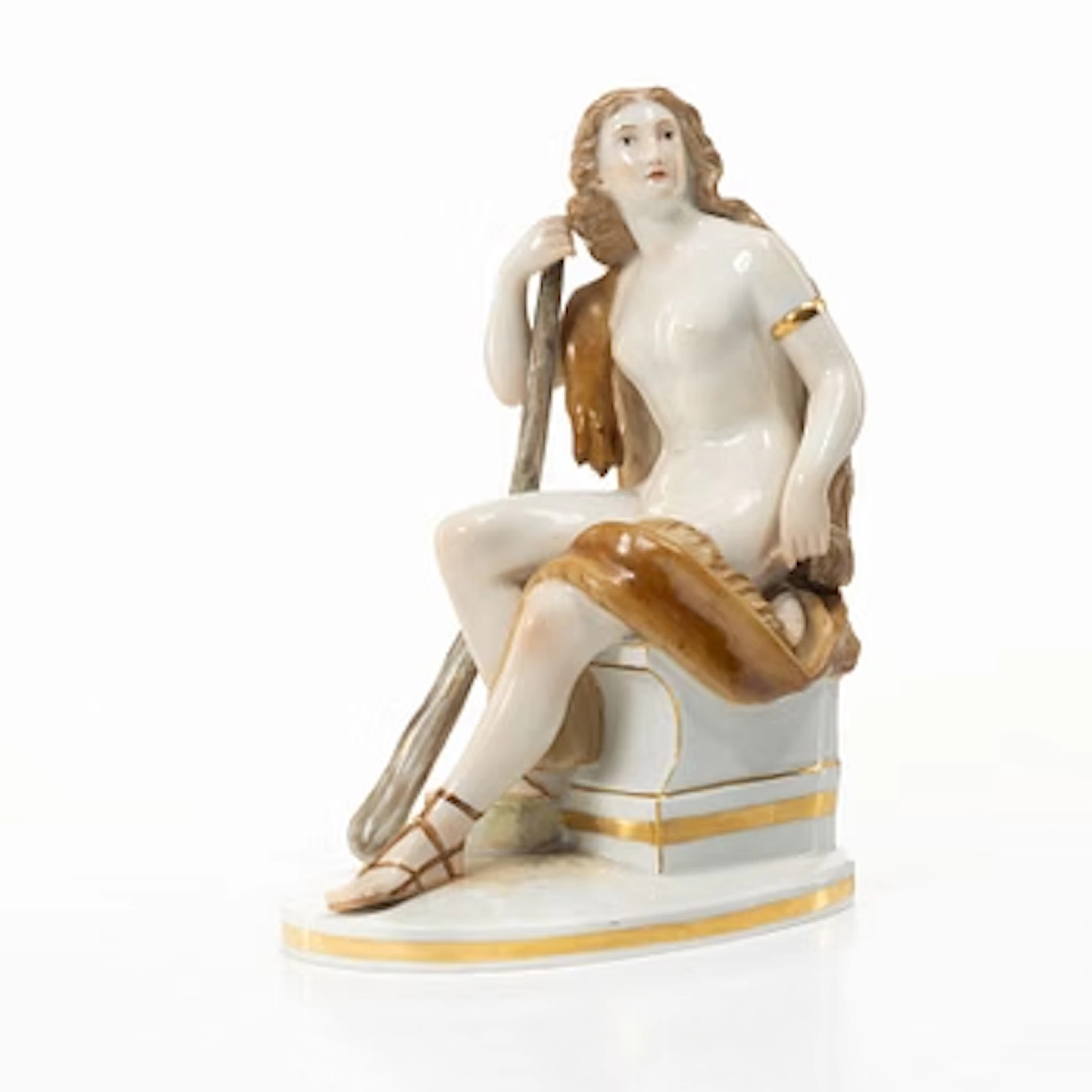 Meissen, A Meissen 'Omphale' porcelain figure, Ludwig Schwanthaler