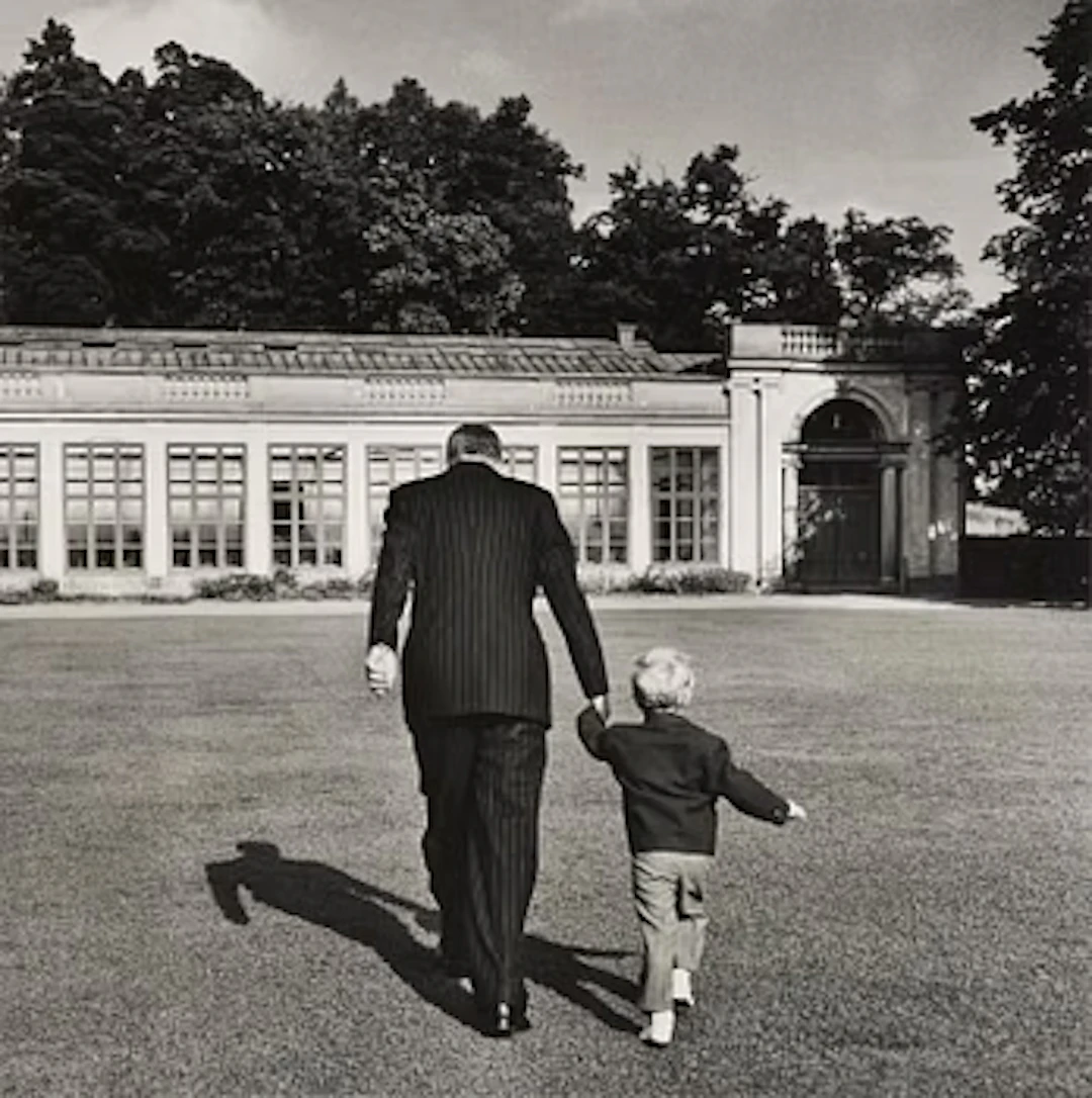 Lennart Nilsson, "Gustav VI Adolf och Kronprins Carl Gustaf, Orangeriet