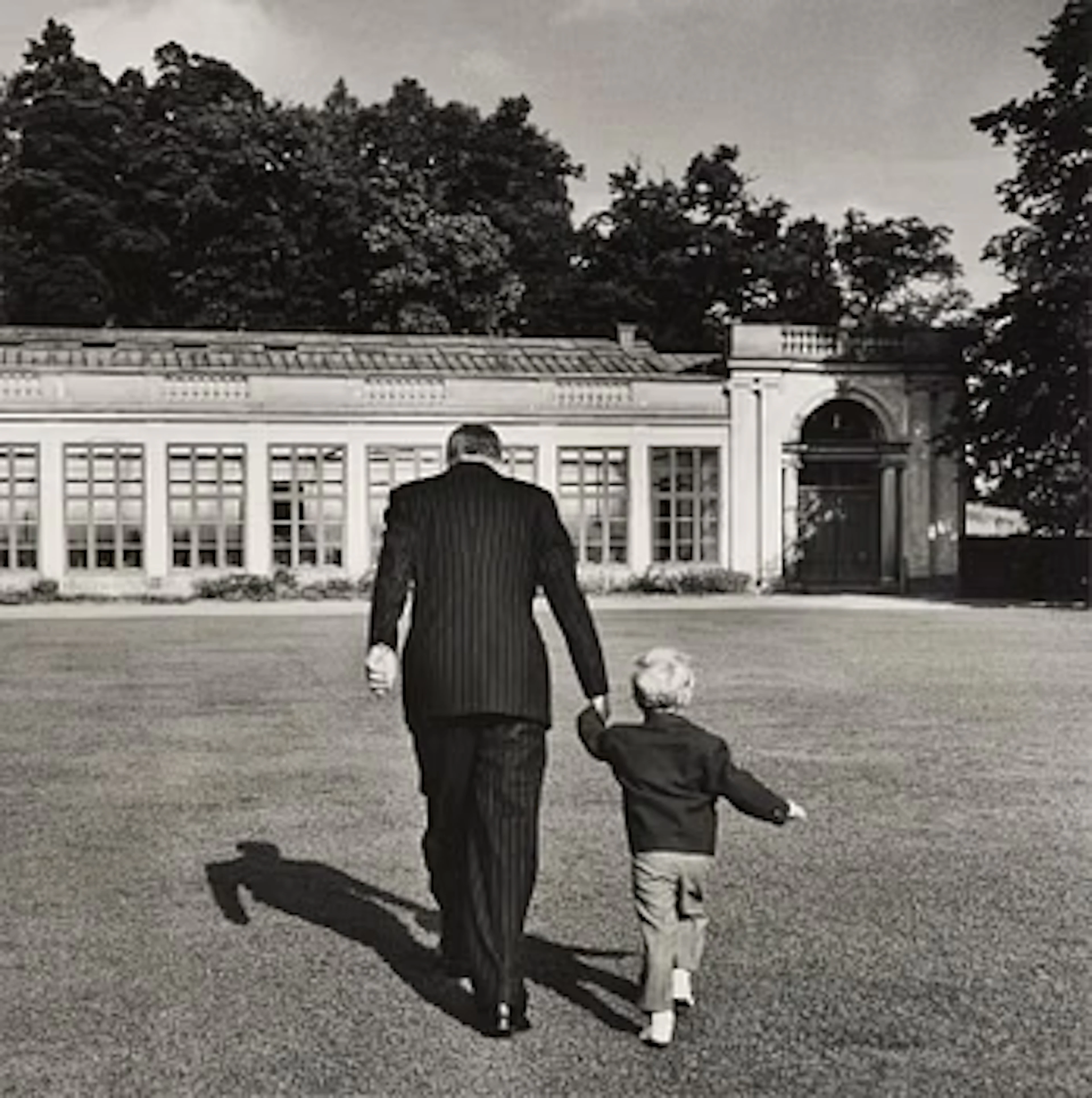 Lennart Nilsson, "Gustav VI Adolf och Kronprins Carl Gustaf, Orangeriet