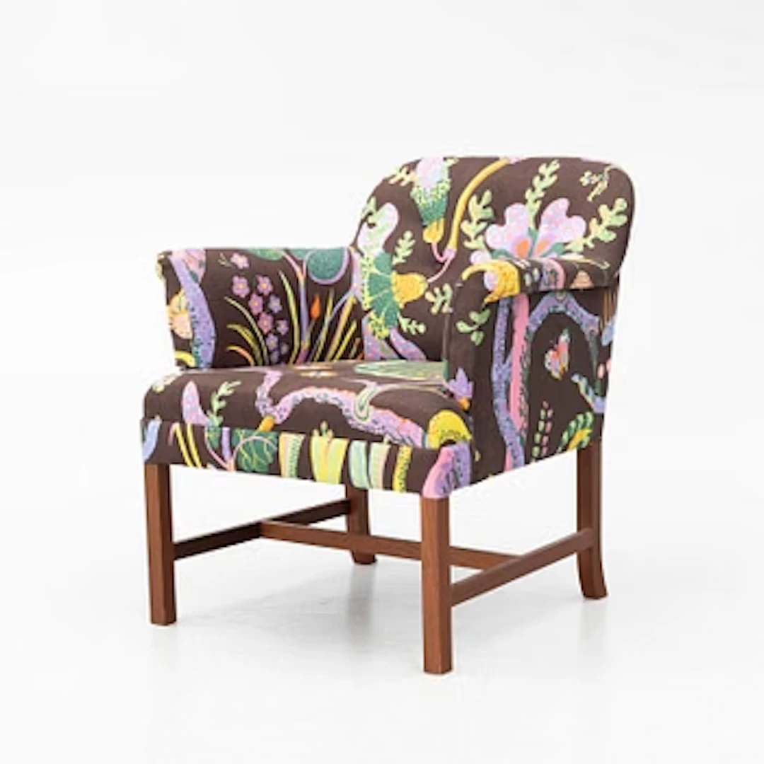 Josef Frank, Armchair, model 930, Firma Svenskt Tenn, OH Sjögren, 2023.