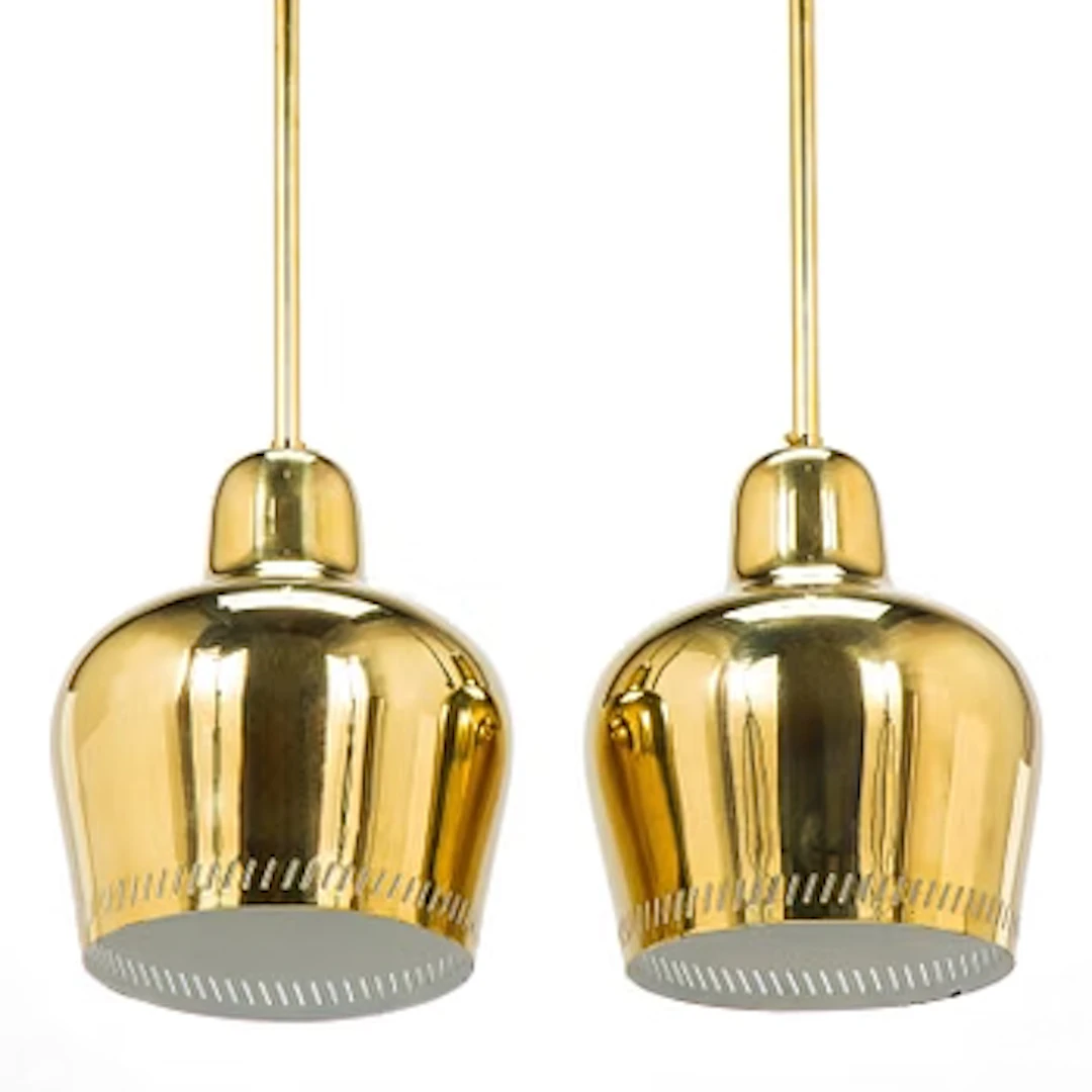 Paavo Tynell, a pair of mid 20th century ceiling lights, model 1699