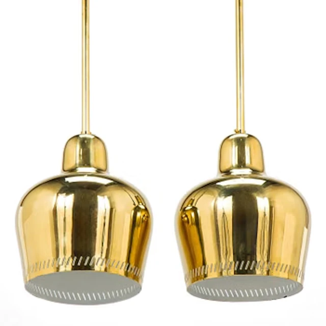 Paavo Tynell, a pair of mid 20th century ceiling lights, model 1699