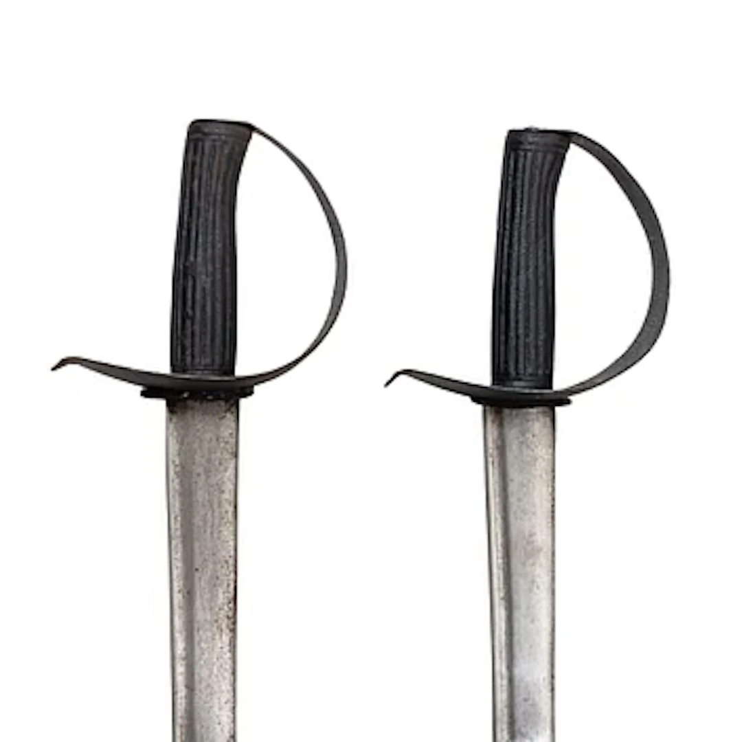 Two 19th century naval cutlasses.