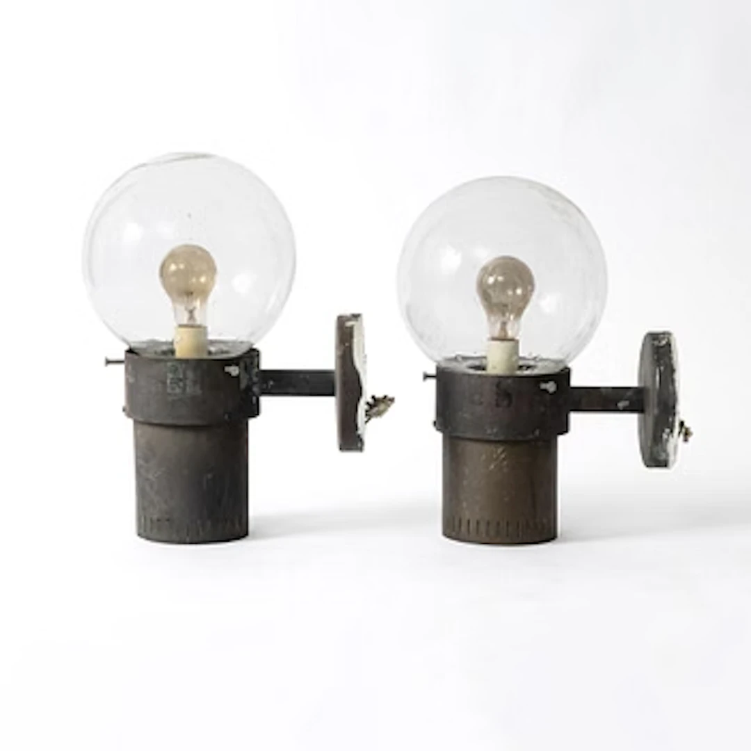 Anders Pehrson, Wall lights/façade lighting, a pair, “King”, Ateljé