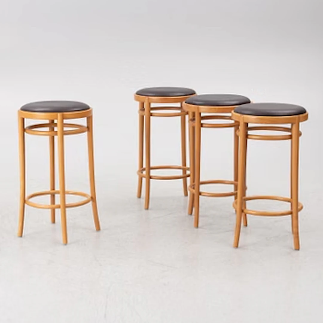 Four 'Josefin' bar stools, Gemla Fabrikers AB, 2008.