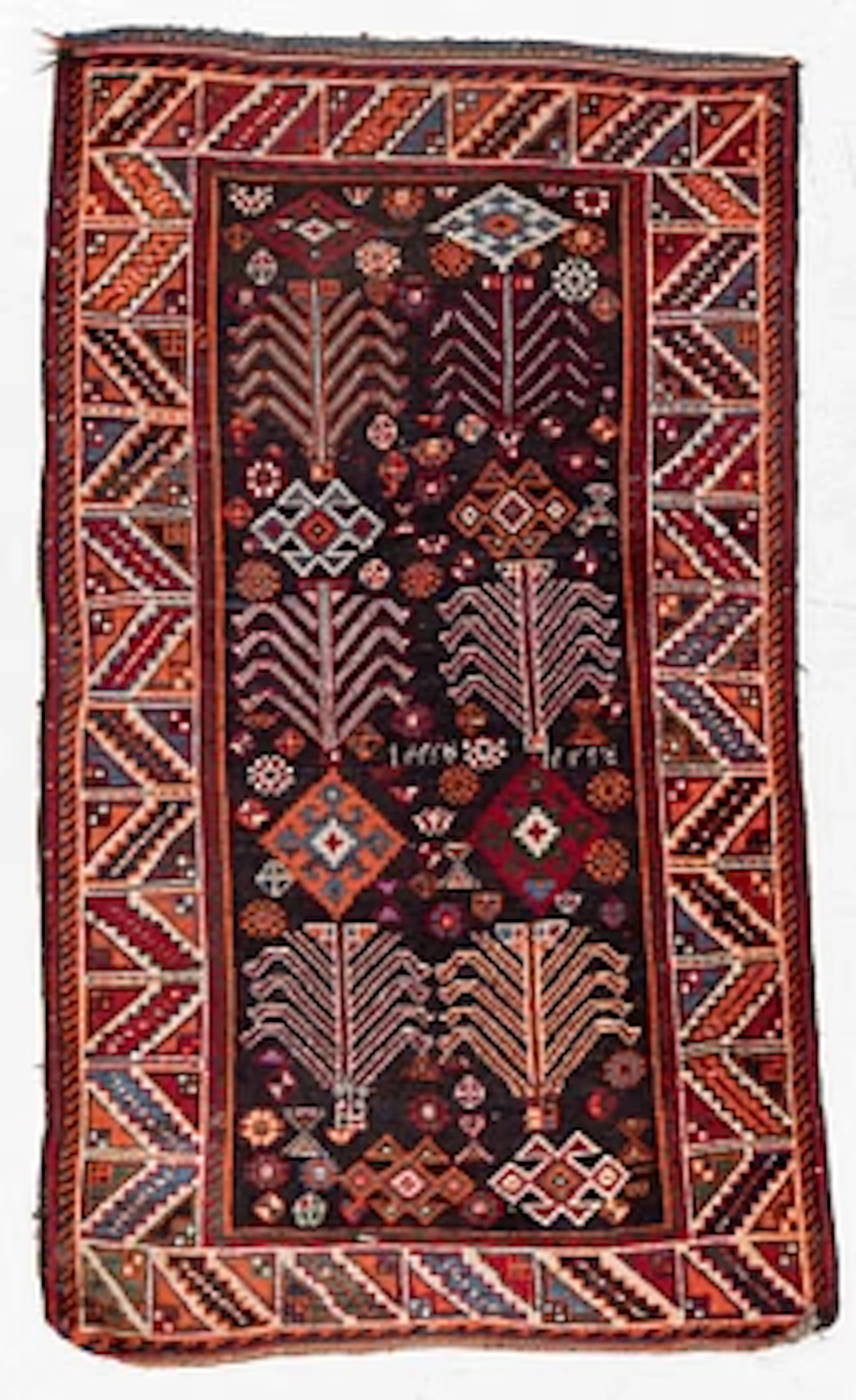 Rug, Caucasus, approx. 200 x 113 cm.