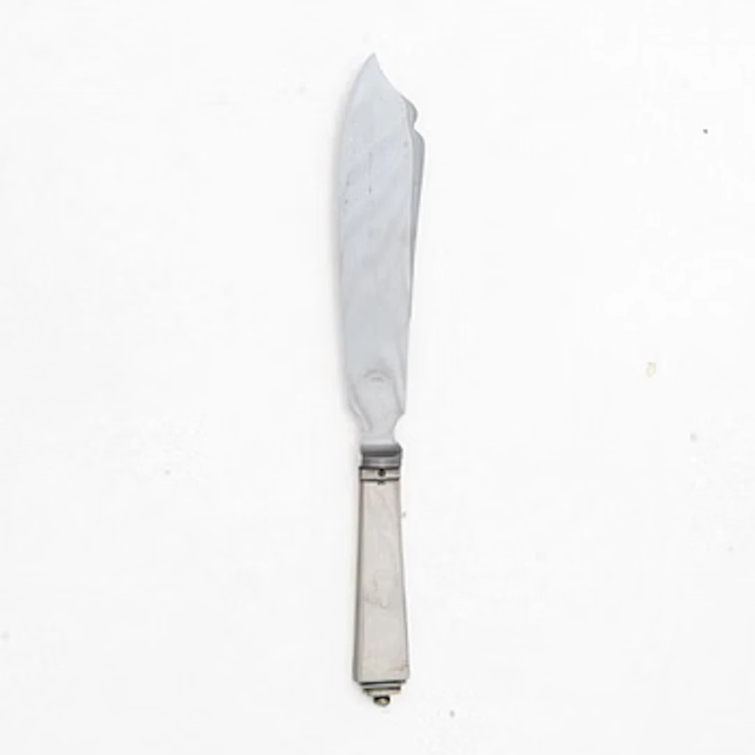 Georg Jensen, A silver 'Pyramid' fish knife, silver, Denmark, 1925–1932.