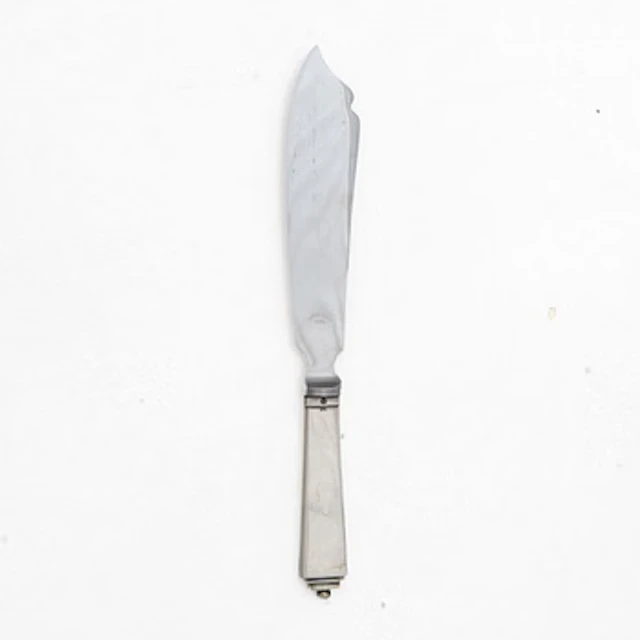 Georg Jensen, A silver 'Pyramid' fish knife, silver, Denmark, 1925–1932.