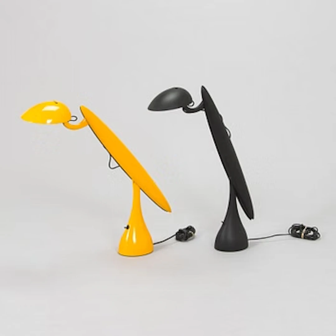 Isao Hosoe, two table lamps, "Heron", Luxo, 1980/1990s.