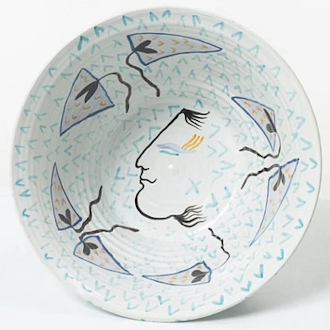Herman Fogelin, Bowl, stoneware, signed.