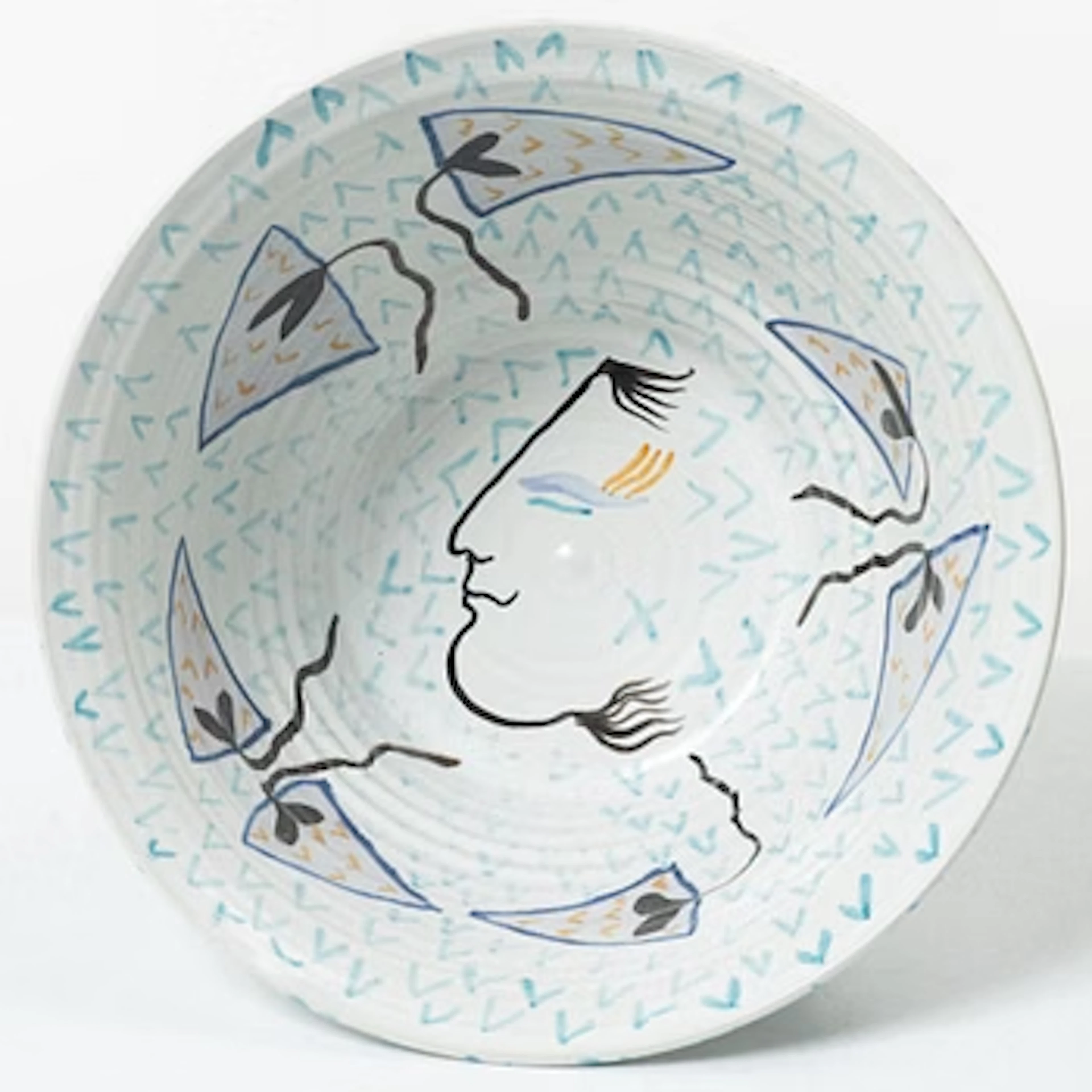 Herman Fogelin, Bowl, stoneware, signed.