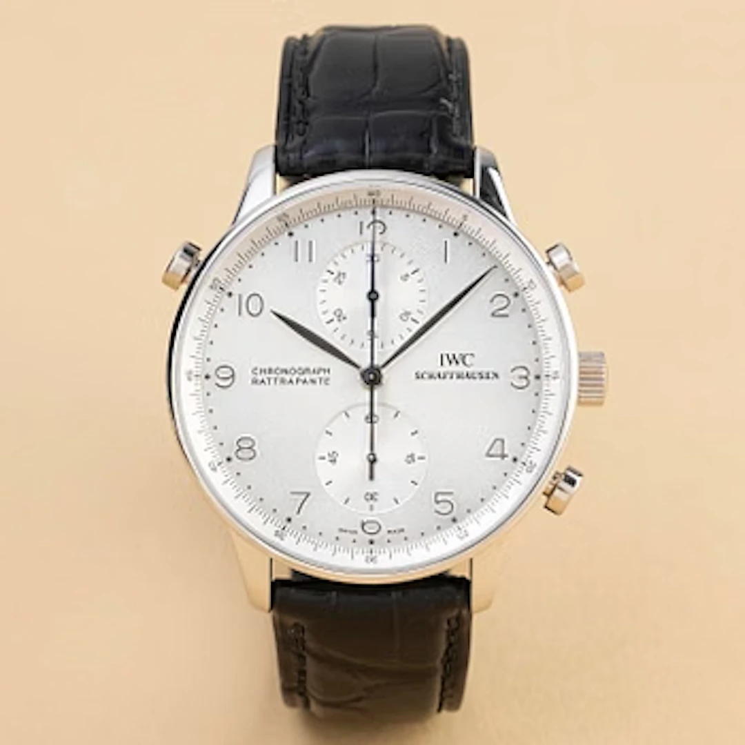 IWC, Portuguese, "Platinum Case", Chronograph Rattrapante, ca 2000.