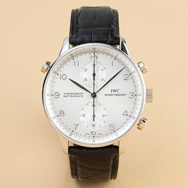 IWC, Portuguese, "Platinum Case", Chronograph Rattrapante, ca 2000.