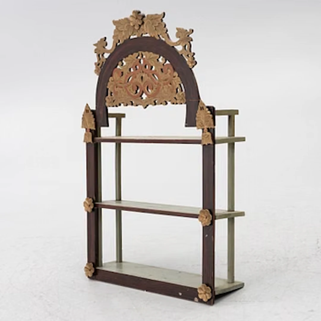 Wall shelf, folk art, Norway, 19th century.
