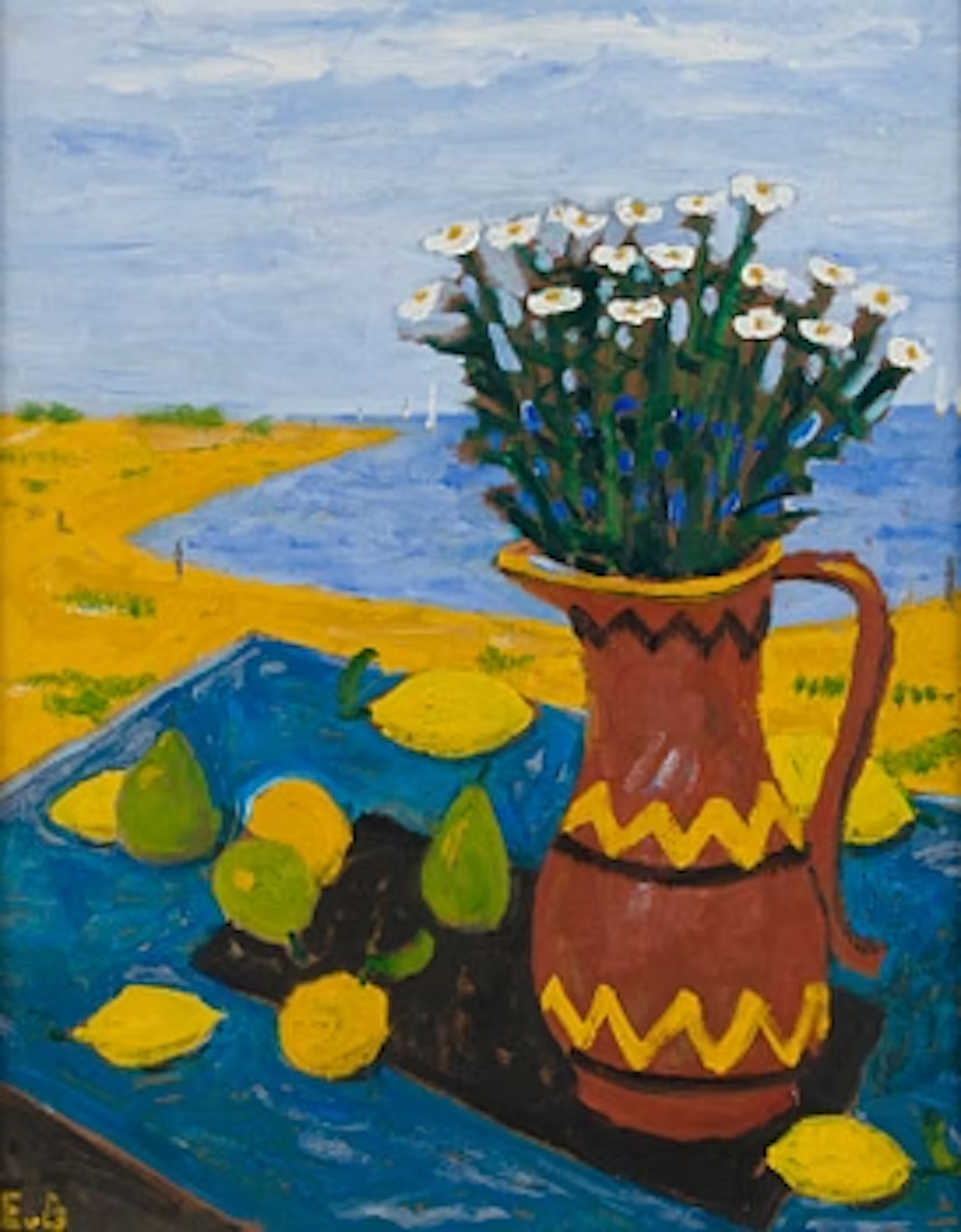 Eero von Boehm, Still Life by the Shore.
