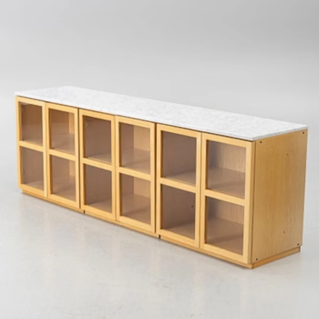 Titti Fabiani, bookcase, three modules, 'BOOK'.