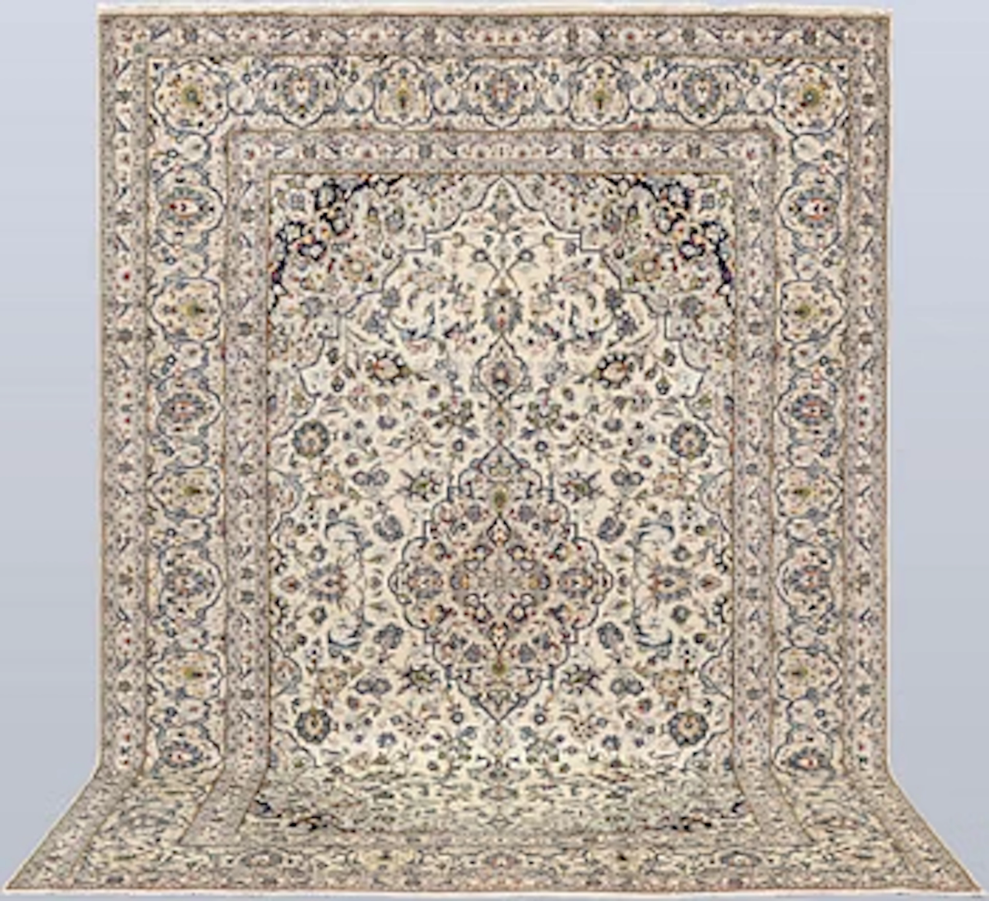 A Keshan carpet, 347 x 245 cm.