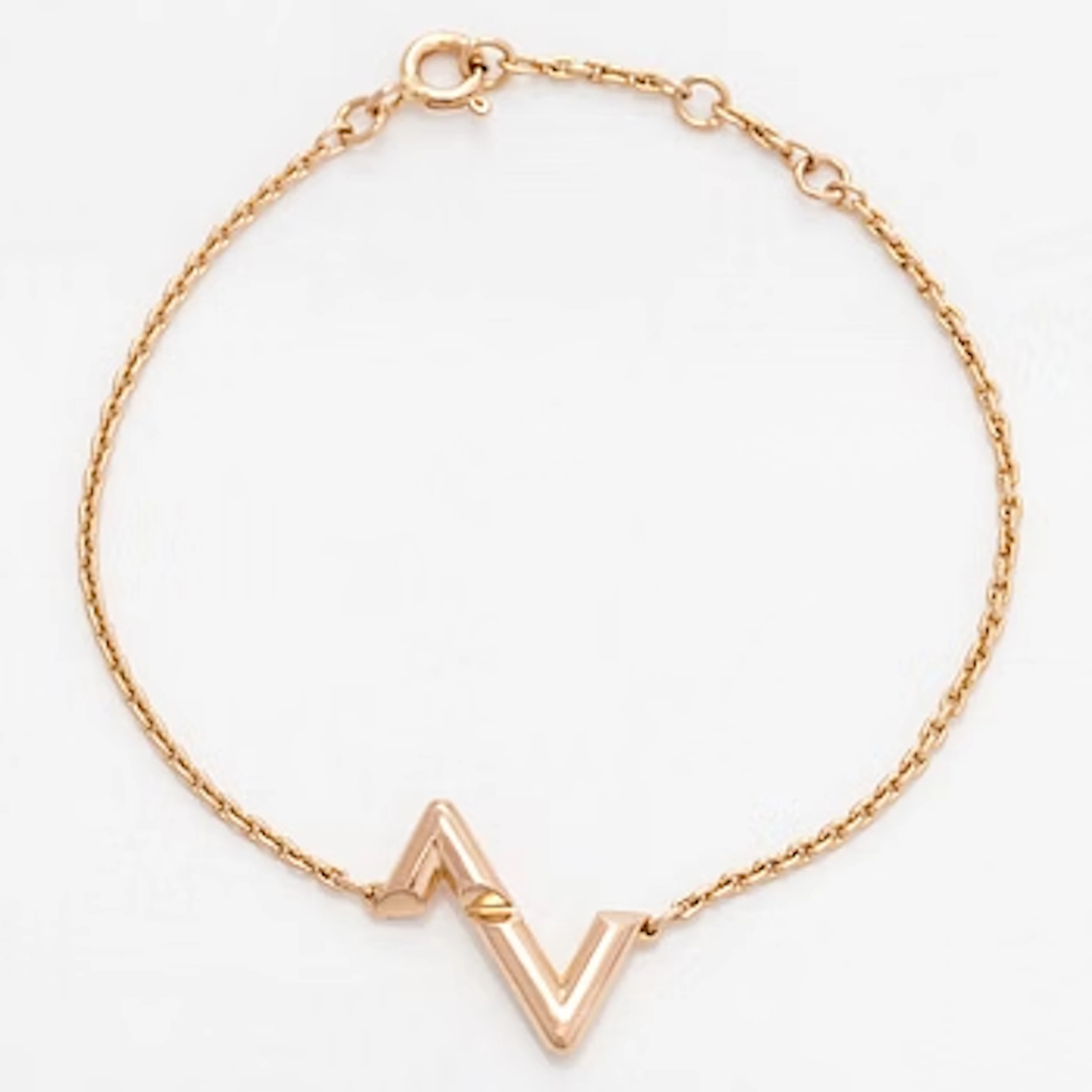 Louis Vuitton, an 18K gold "LV Volt" bracelet.