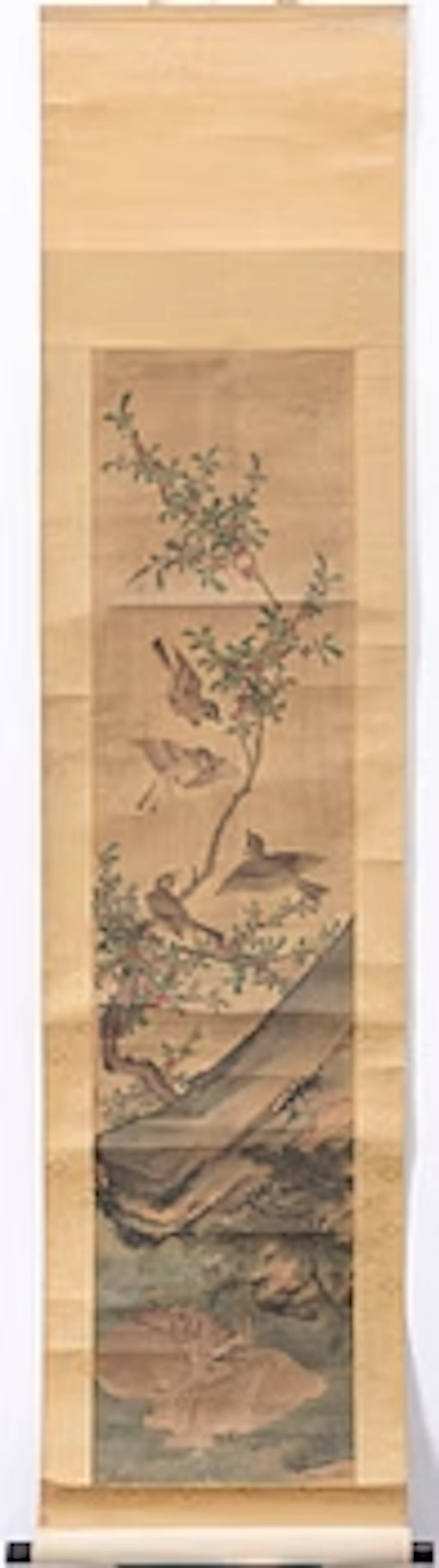Unidentified artist, deer and birds in a blooming landscape, late