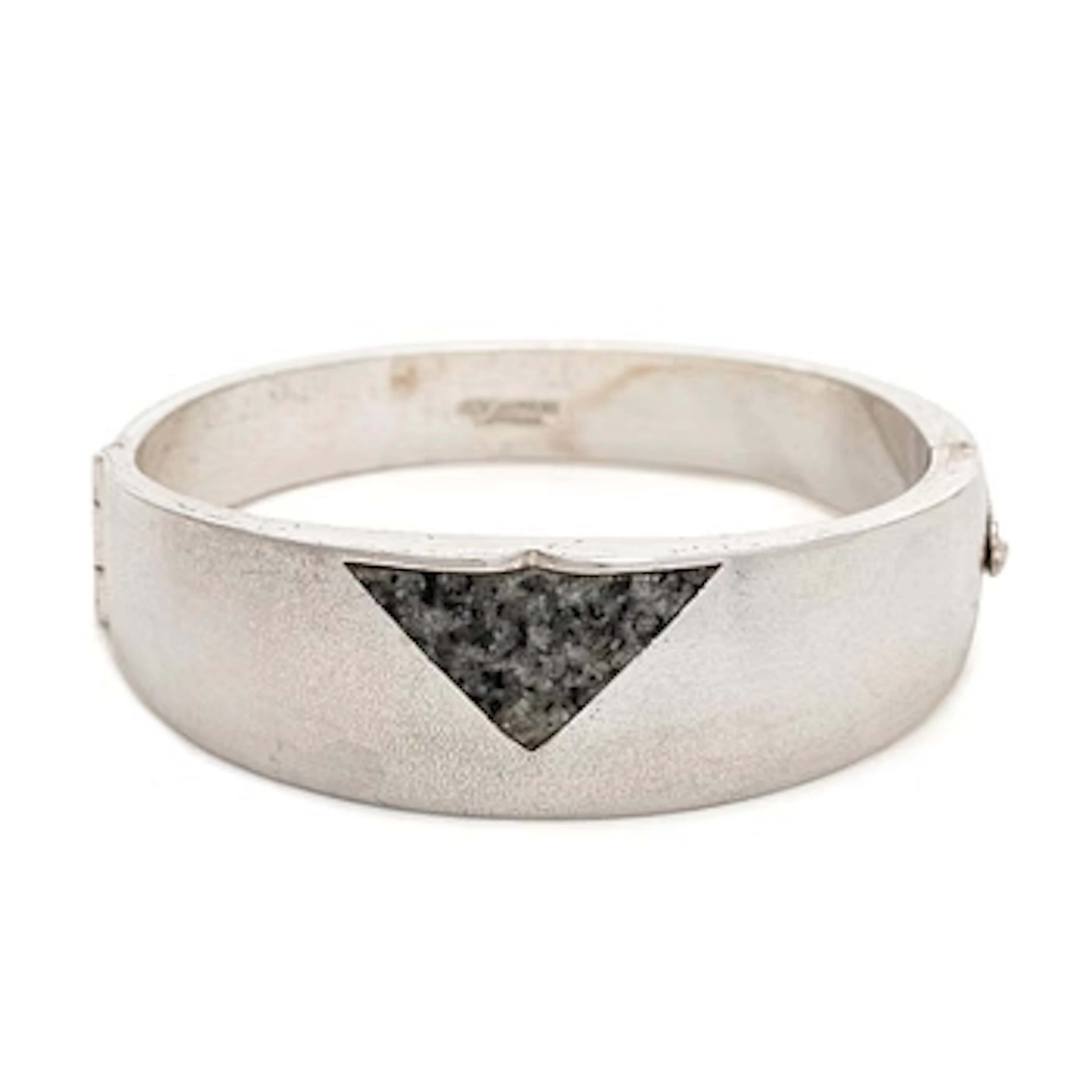Björn Weckström, bracelet, “Astaire”, silver, grey granite, Lapponia 1987.