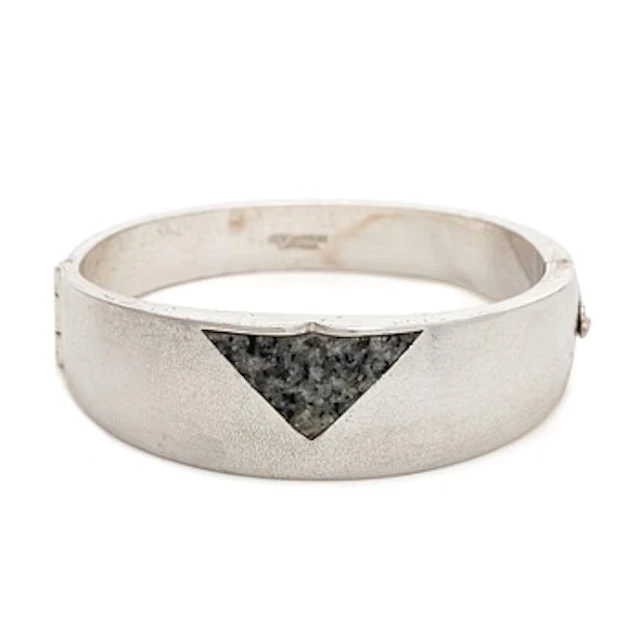 Björn Weckström, bracelet, “Astaire”, silver, grey granite, Lapponia 1987.