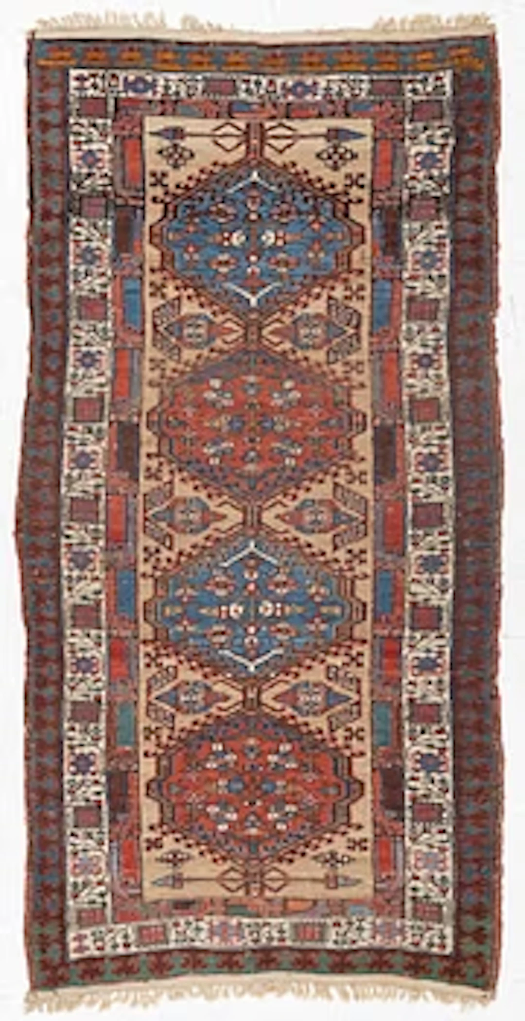 An antique Sarab rug , c. 205 x 105 cm.