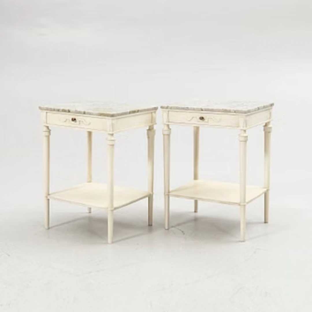 Bedside tables, a pair, “Idun”, Nordiska Kompaniet, 1927.