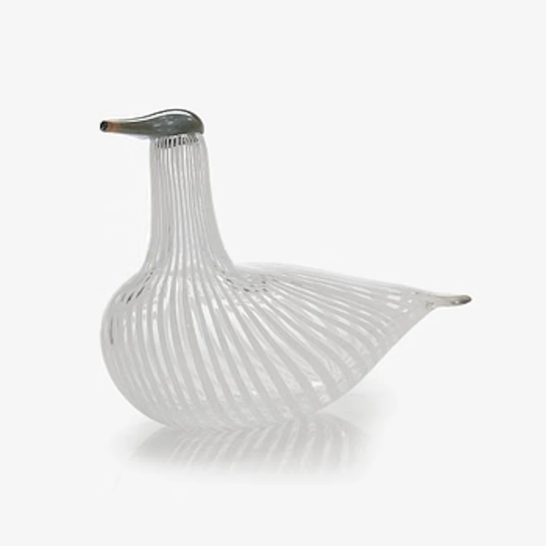 Oiva Toikka, a 'Scaup duck of Finland' glass bird, signed Suomen sotka