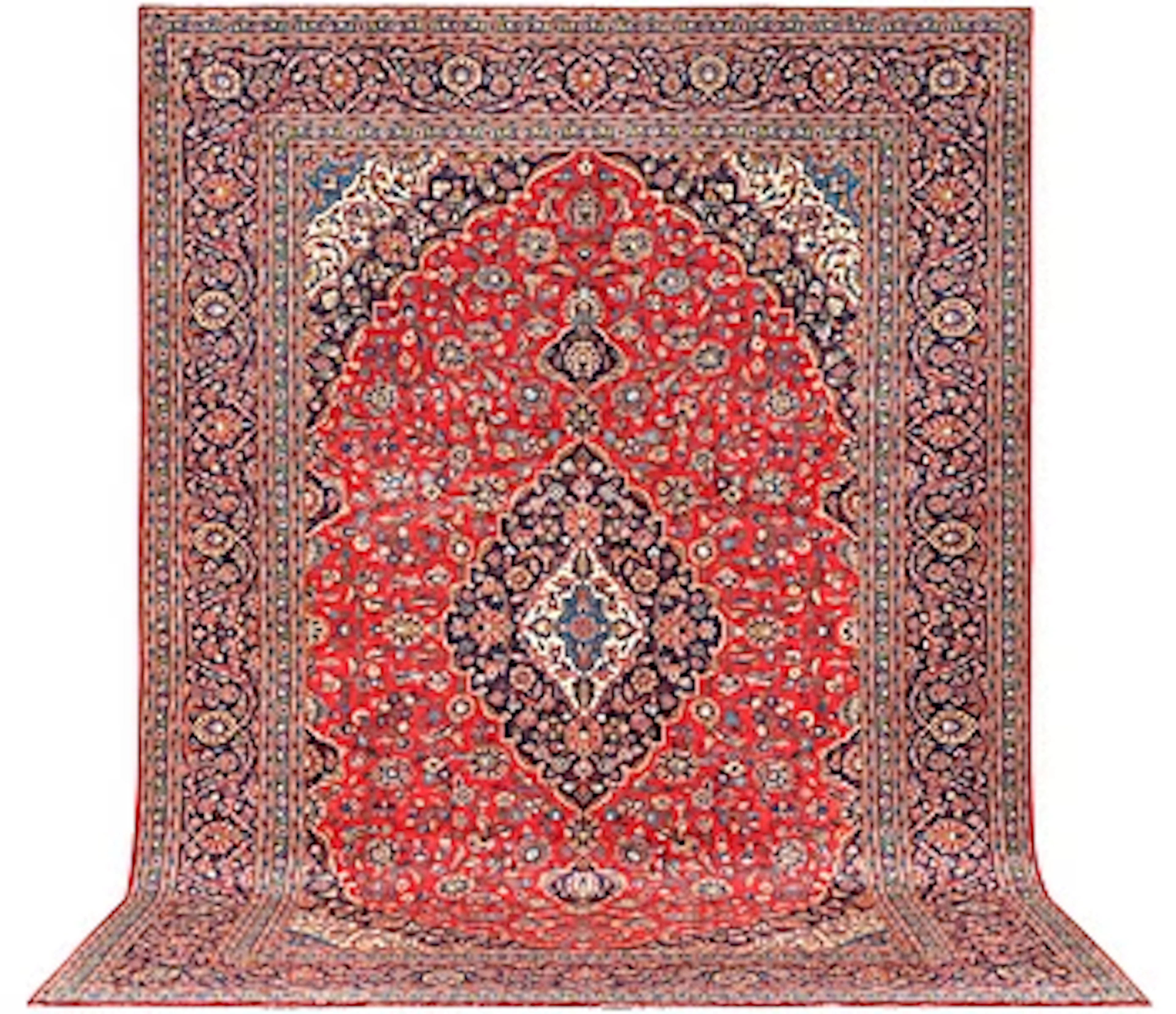 A Kashan carpet, c. 430 x 302 cm.