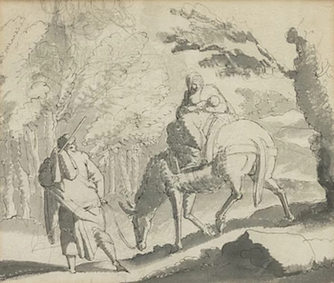 Louis Masreliez, attributed to, The Flight into Egypt.