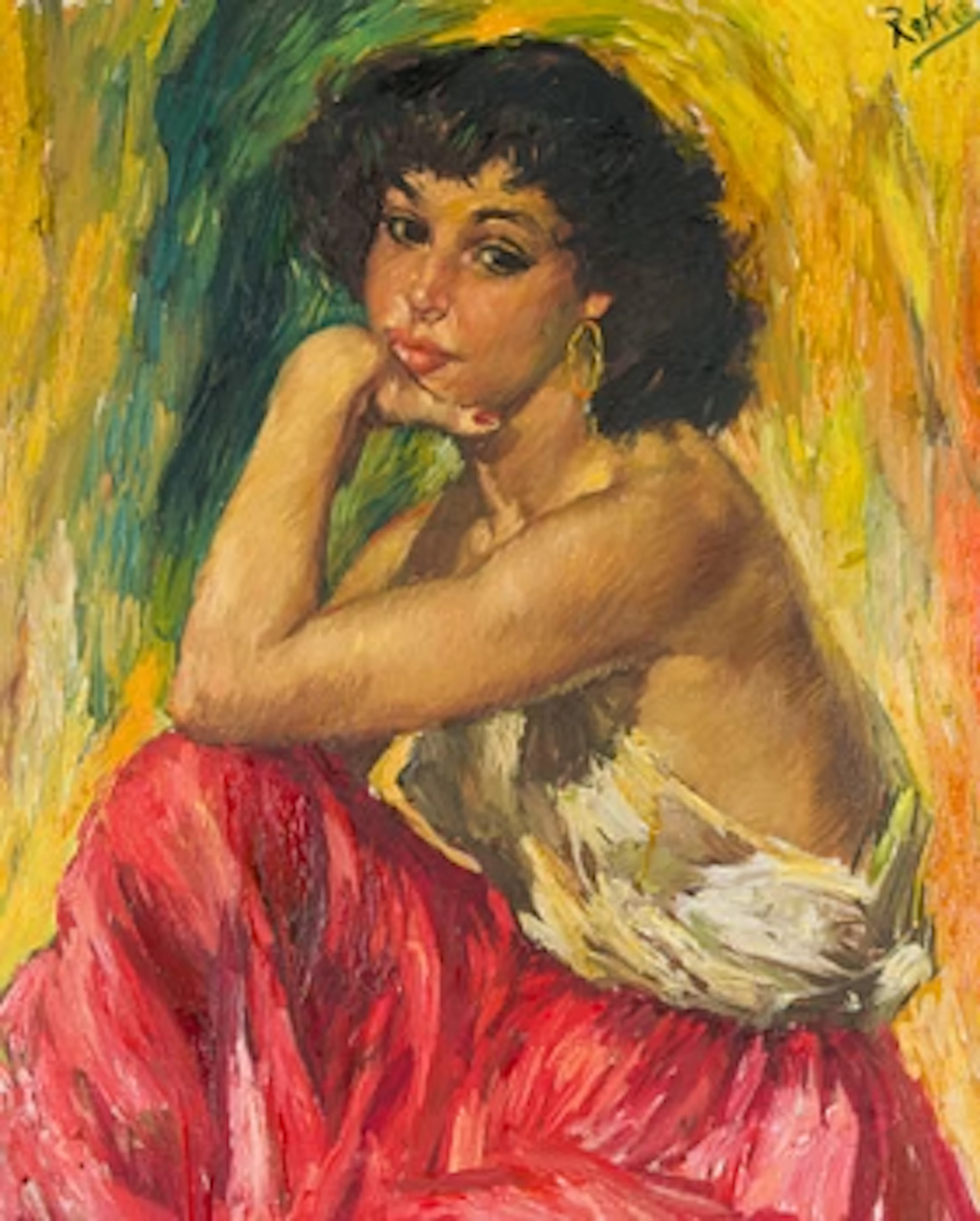Charles Roka, Study of a model.