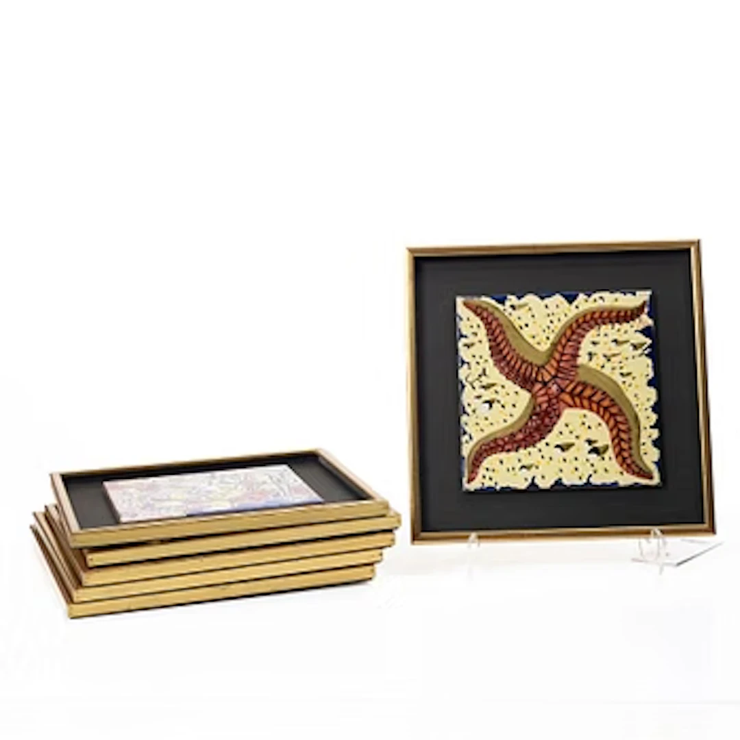 Salvador Dalí, after, six tiles.