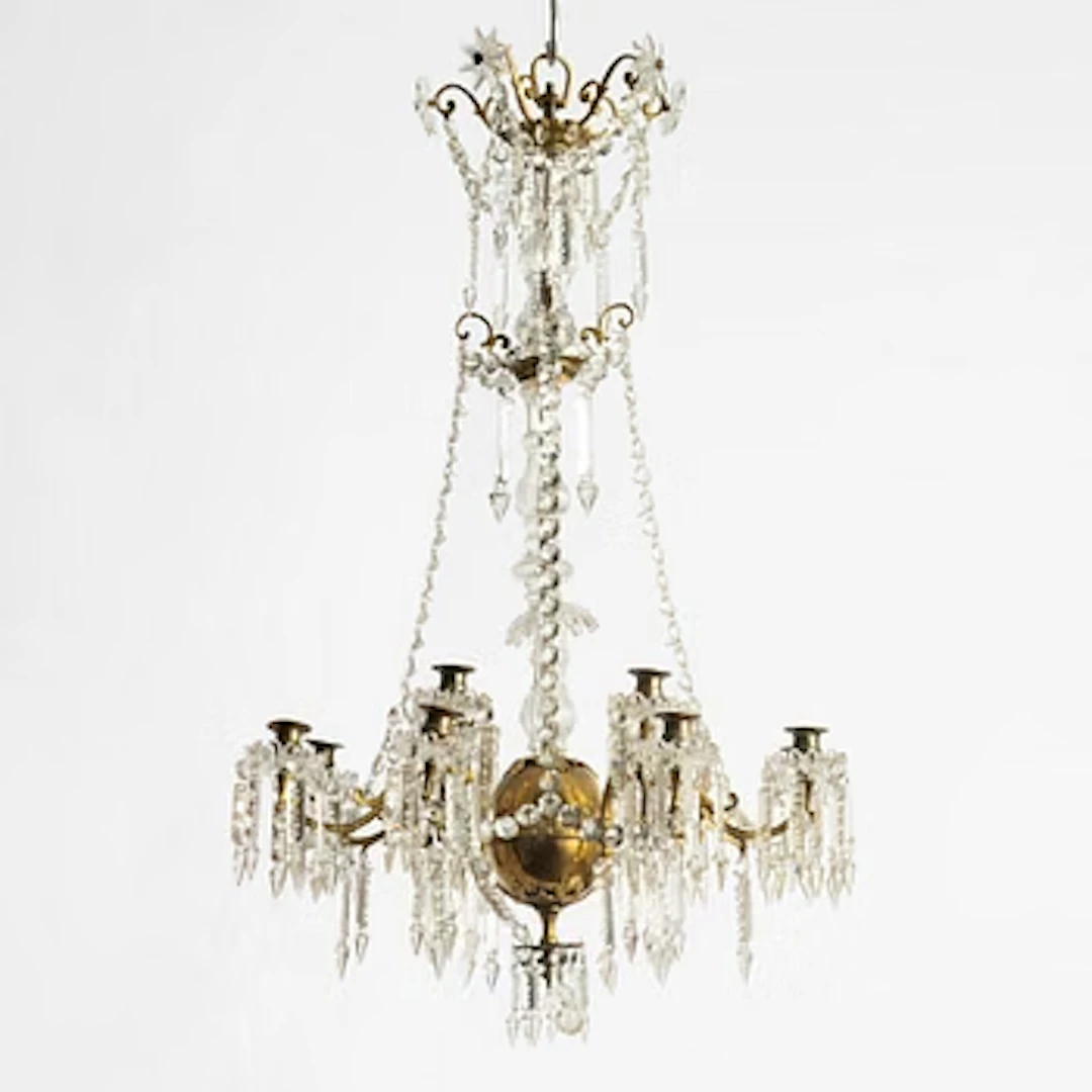 Chandelier, late 19th-century, Oscar II period.