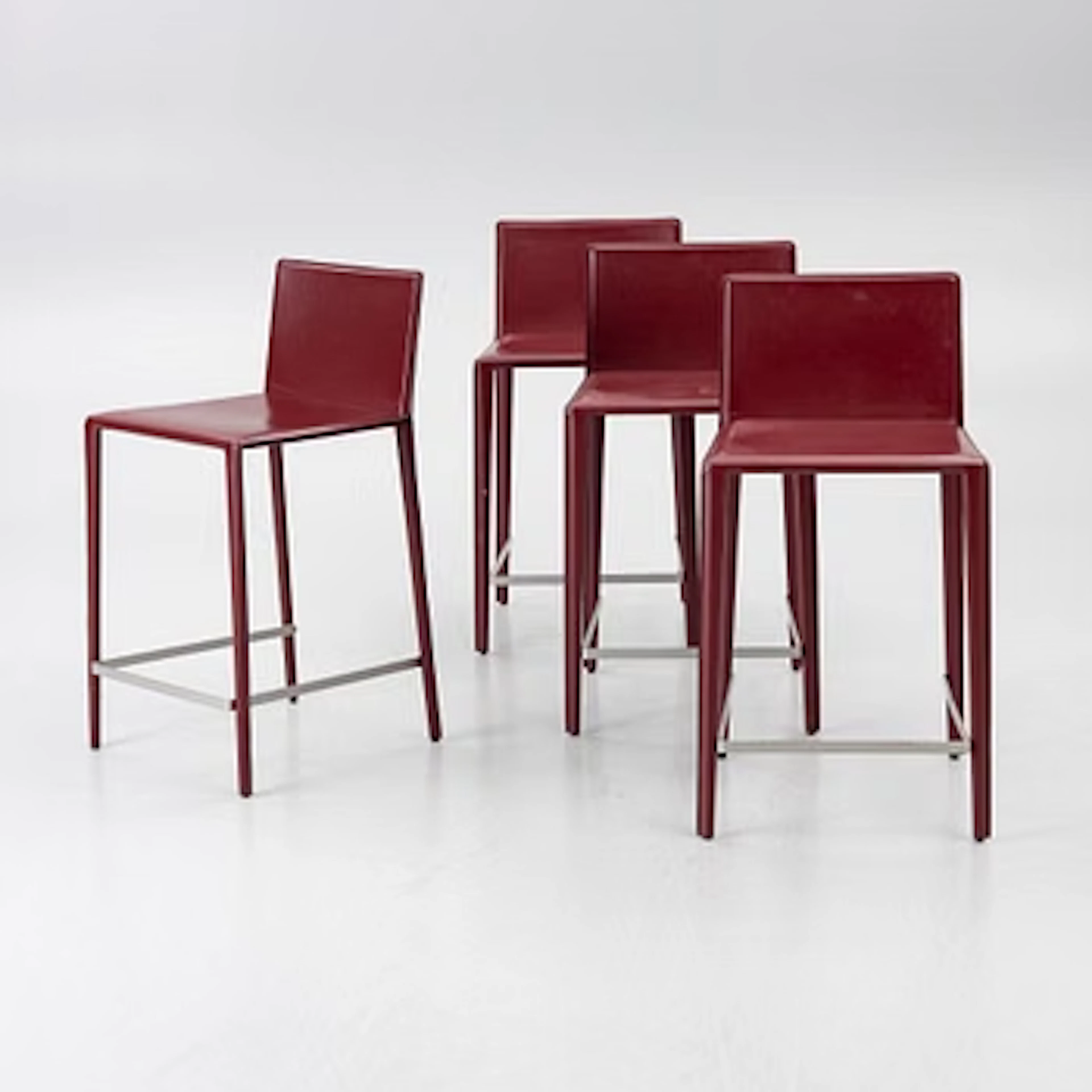 Lievore Altherr Molina, Four 'Norma' bar stools, Arper.