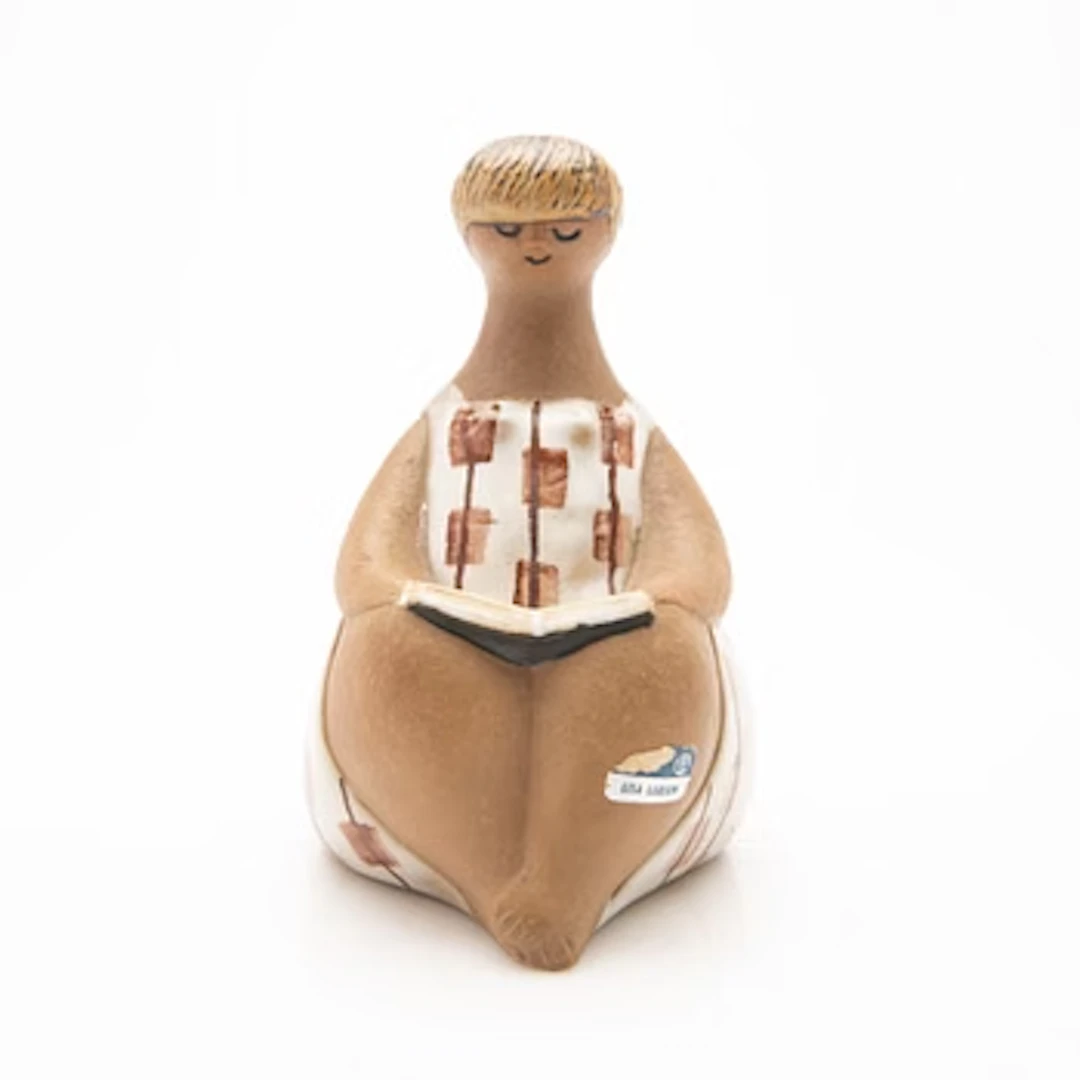 Lisa Larson, Figurine, stoneware, “Charlotta” from the “ABC-flickor”