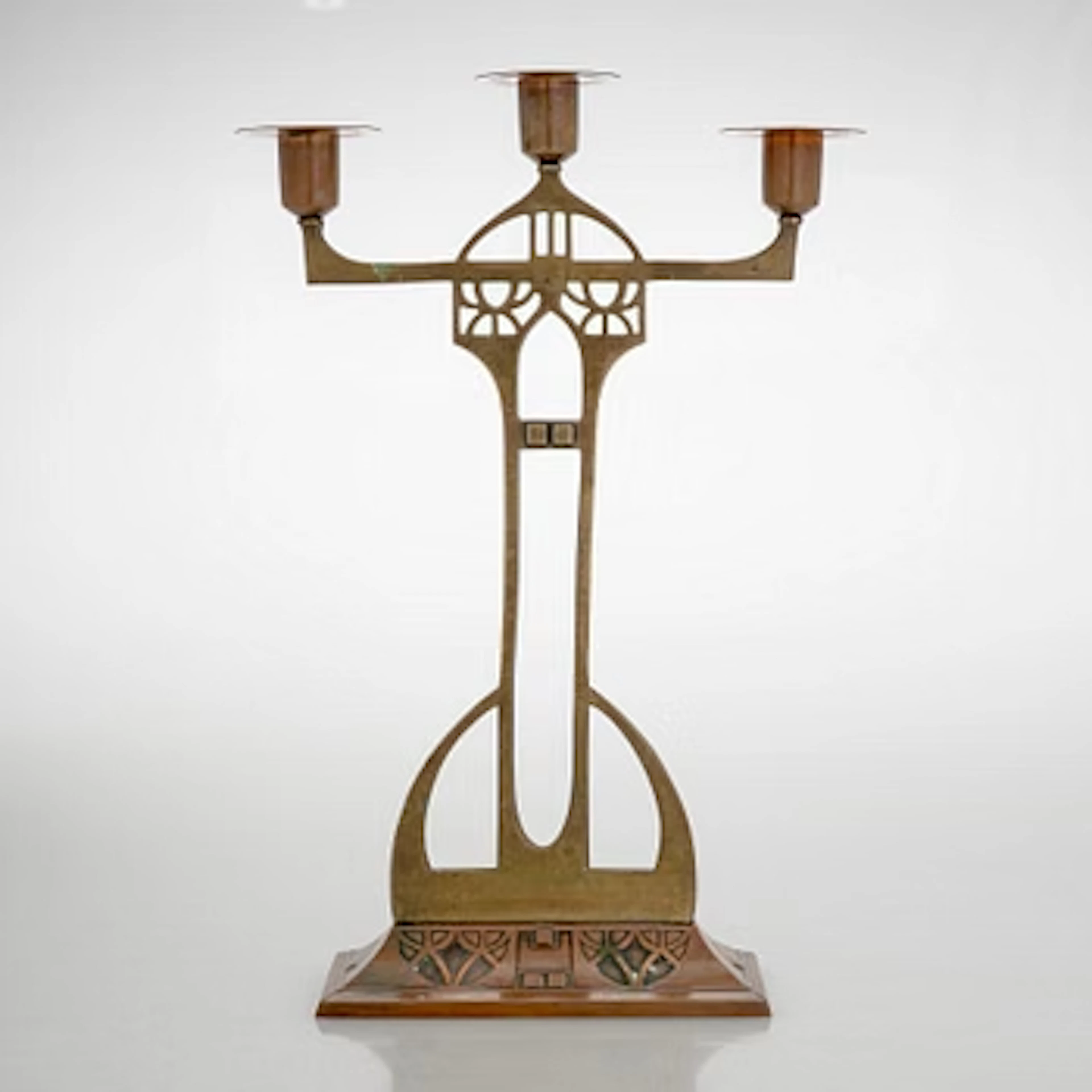 Candelabrum, WMF (Württembergische Metallwarenfabrik), early 20th century.