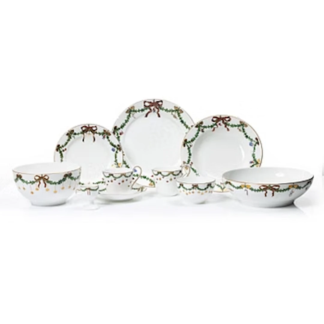 Royal Copenhagen, Christmas dinner service, 47 pieces.