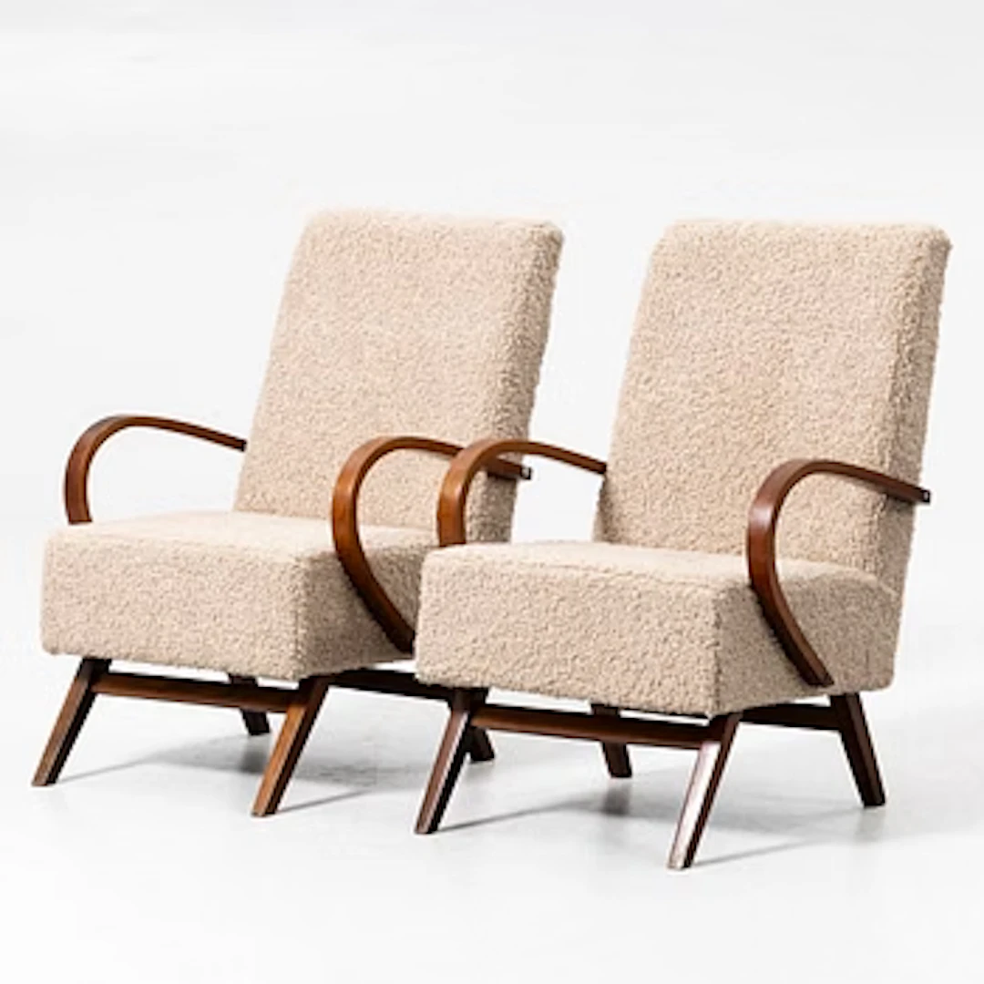 Armchairs, a pair, first half of the 20th century.