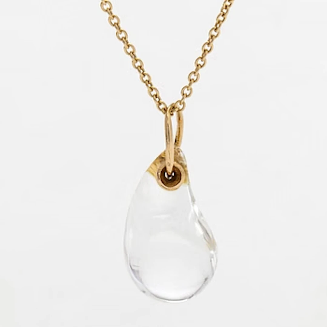 Tiffany & Co, Elsa Peretti, an 18K gold "Teardrop" necklace with a
